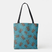 Tarantula auf blau tasche (Rückseite)