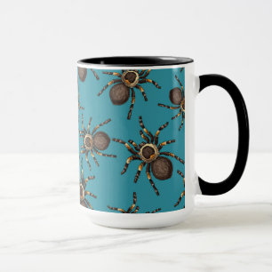 Tarantula auf blau tasse