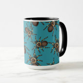 Tarantula auf blau tasse (VorderseiteRechts)
