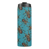 Tarantula auf blau thermosbecher (Vorderseite)