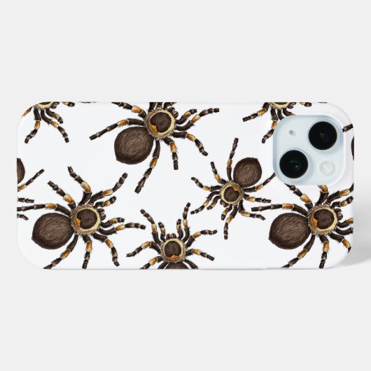 Tarantula auf weiß Case-Mate iPhone hülle (Rückseite (Horizontal))