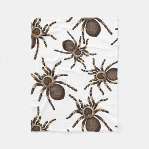 Tarantula auf weiß fleecedecke