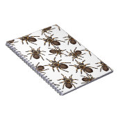 Tarantula auf weiß notizblock (Rechte Seite)