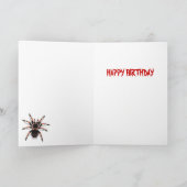 Tarantula Birthday Card Karte (Innenseite)