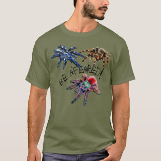 Tarantula blau/rot/orange/schwarz sein a'befürchte T-Shirt