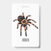Tarantula-Cartoon Ausweis (Rückseite)