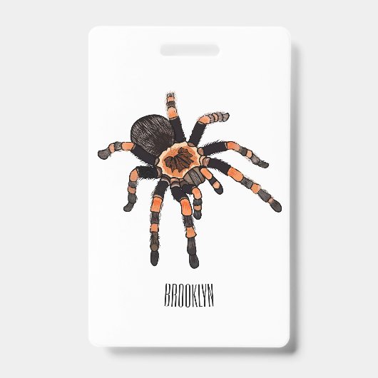 Tarantula-Cartoon Ausweis (Vorderseite)