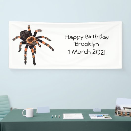 Tarantula-Cartoon Banner (Messe)