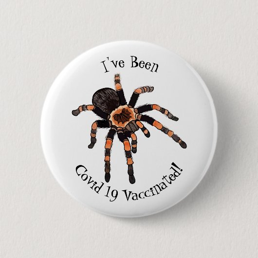 Tarantula-Cartoon Button (Vorderseite)