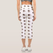 Tarantula-Cartoon Capri Leggings (Rückseite)