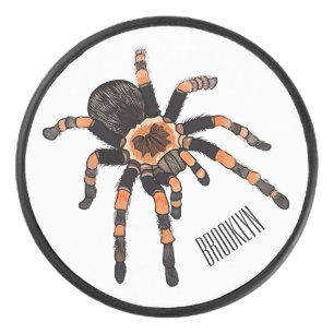 Tarantula-Cartoon Eishockey Puck