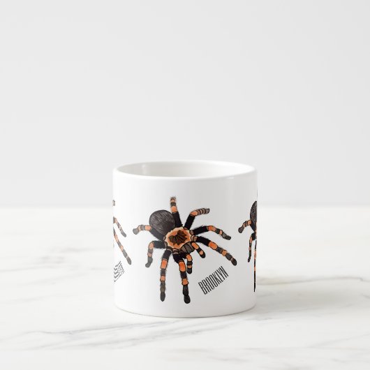 Tarantula-Cartoon Espressotasse (Vorderseite)