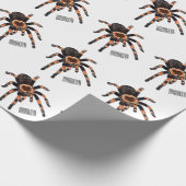 Tarantula-Cartoon Geschenkpapier (Ecke)