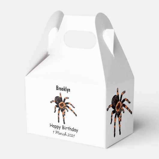 Tarantula-Cartoon Geschenkschachtel (Vorderseite)