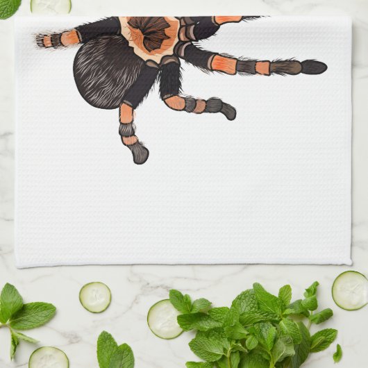 Tarantula-Cartoon Geschirrtuch (Gefaltet)