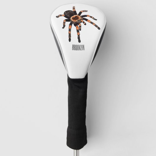 Tarantula-Cartoon Golf Headcover (Vorderseite)