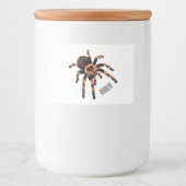 Tarantula cartoon illustration lebensmitteletikett (Vorderseite)