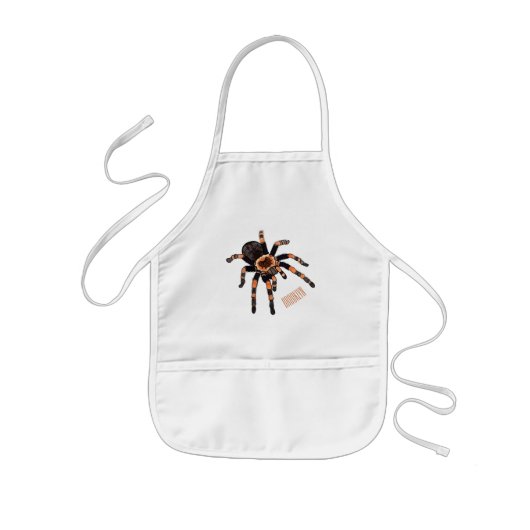 Tarantula-Cartoon Kinderschürze (Vorne)