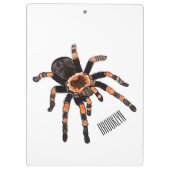 Tarantula-Cartoon Klemmbrett (Rückseite)