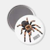 Tarantula-Cartoon Magnet (Vorderseite/Rückseite)