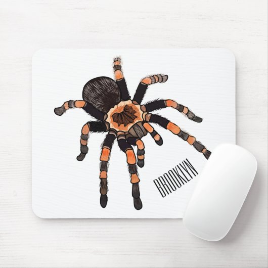 Tarantula-Cartoon Mousepad (Mit Mouse)