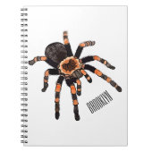 Tarantula-Cartoon Notizblock (Vorderseite)