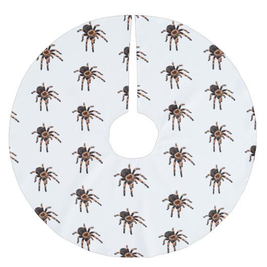 Tarantula-Cartoon Polyester Weihnachtsbaumdecke (Vorderseite)