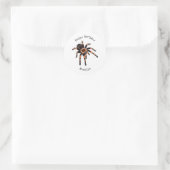 Tarantula-Cartoon Runder Aufkleber (Tasche)
