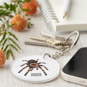 Tarantula-Cartoon Schlüsselanhänger (Vorderseite rechts)