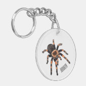 Tarantula-Cartoon Schlüsselanhänger (Vorderseite links)