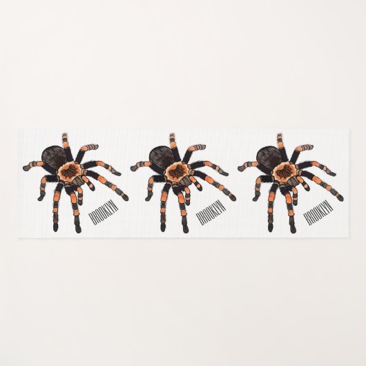 Tarantula-Cartoon Yogamatte (Vorderseite (Horizontal))