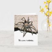 Tarantula-Geburtstags-Karte Karte (Gelbe Blume)