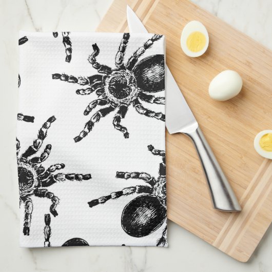 Tarantula Geschirrtuch (Viertel Falte)