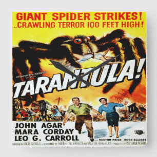 Tarantula-Horror-Film-Film - quadratische Uhr