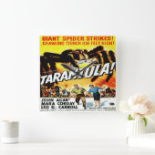 Tarantula Horror Film - Square Clock Quadratische Wanduhr (Zuhause)