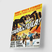 Tarantula Horror Film - Square Clock Quadratische Wanduhr (Winkel)