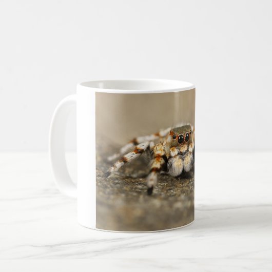 Tarantula Jumping Bird Spider phantastische Zubehö Kaffeetasse (Vorderseite Links)