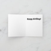 Tarantula Little Monster Geburtstagkarte Karte (Innenseite)