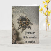 Tarantula-Monster-Geburtstags-Karte Karte (Gelbe Blume)