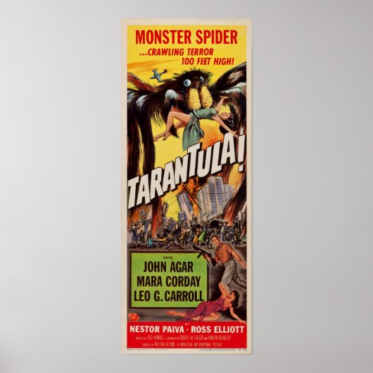 Tarantula! Monster Spider Earth Retro Movie Poster (Vorne)