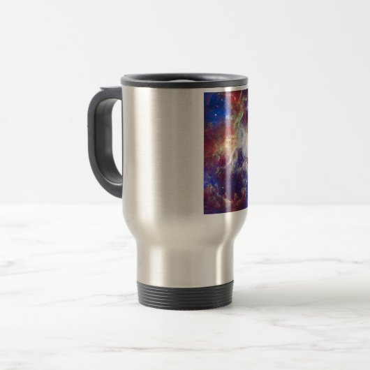 Tarantula-Nebelfleck Reisebecher (Vorderseite Links)