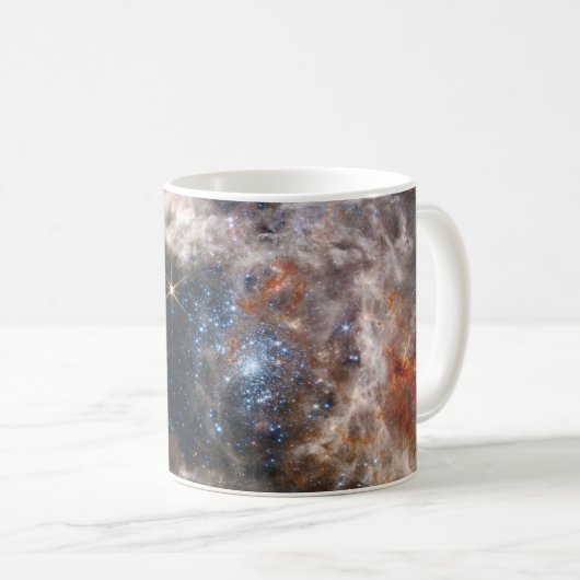 Tarantula Nebula Bild von JWST Kaffeetasse (VorderseiteRechts)