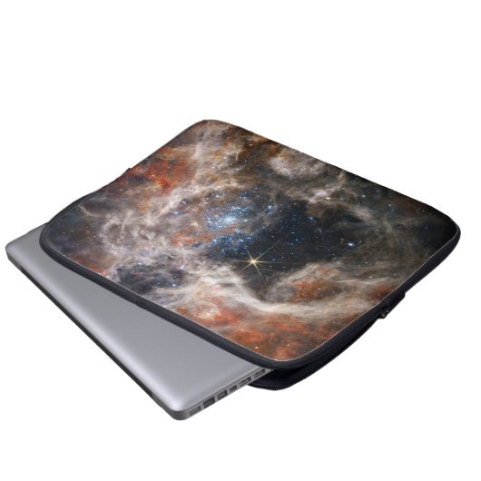 Tarantula Nebula Bild von JWST Laptopschutzhülle (Vorne Knopf)