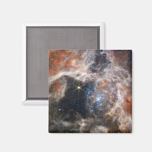 Tarantula Nebula Bild von JWST Magnet (Vorderseite/Rückseite)