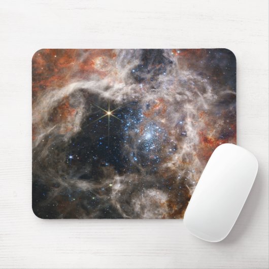 Tarantula Nebula Bild von JWST Mousepad (Mit Mouse)
