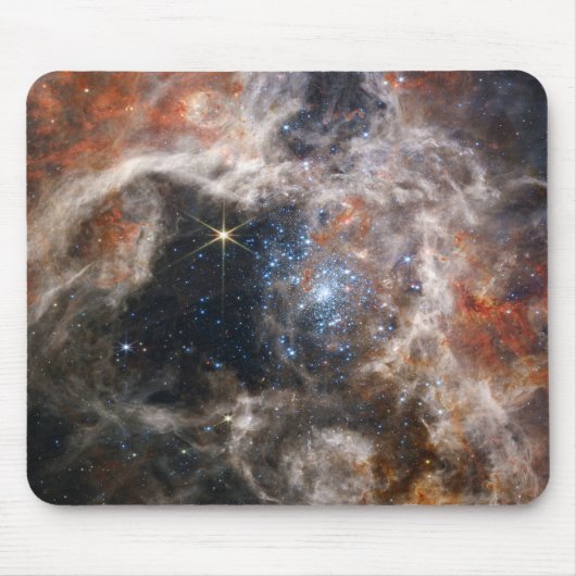 Tarantula Nebula Bild von JWST Mousepad (Vorne)
