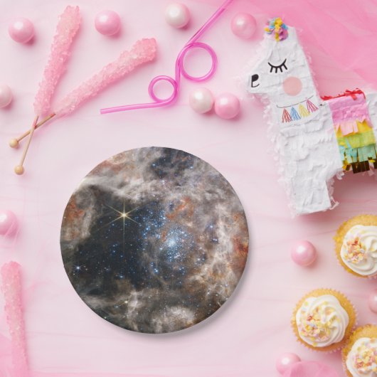 Tarantula Nebula Bild von JWST Pappteller (Party)