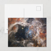 Tarantula Nebula Bild von JWST Postkarte (Vorne/Hinten)