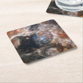 Tarantula Nebula Bild von JWST Rechteckiger Pappuntersetzer (angewinkelt)