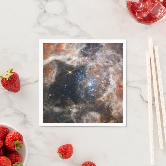 Tarantula Nebula Bild von JWST Serviette (Beispiel)